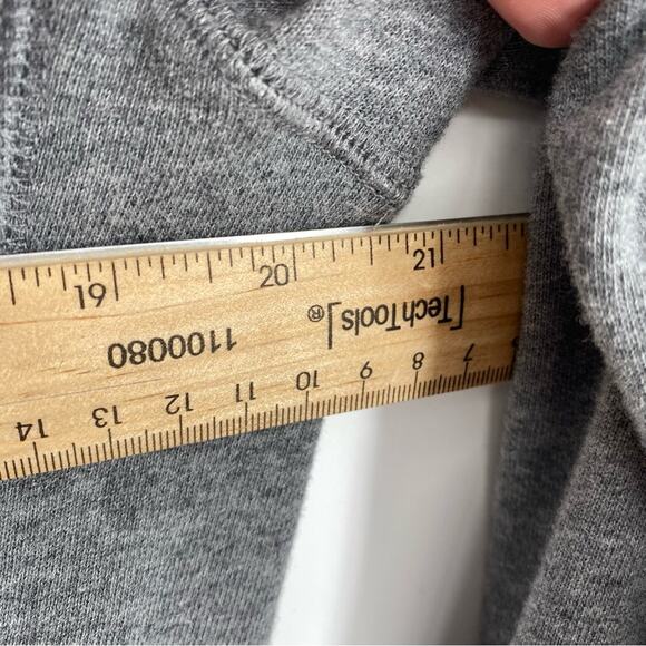 A/X Armani Exchange Grey Zip Up Hoodie Quiet Luxury Staple Oversized S - Picture 7 of 7